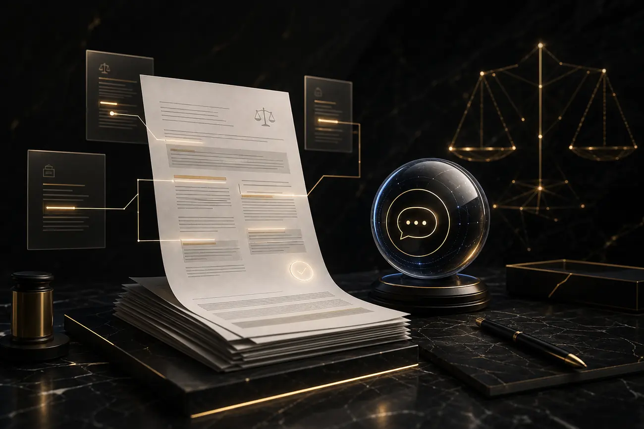 Legal AI concept thumbnail for LegalEase